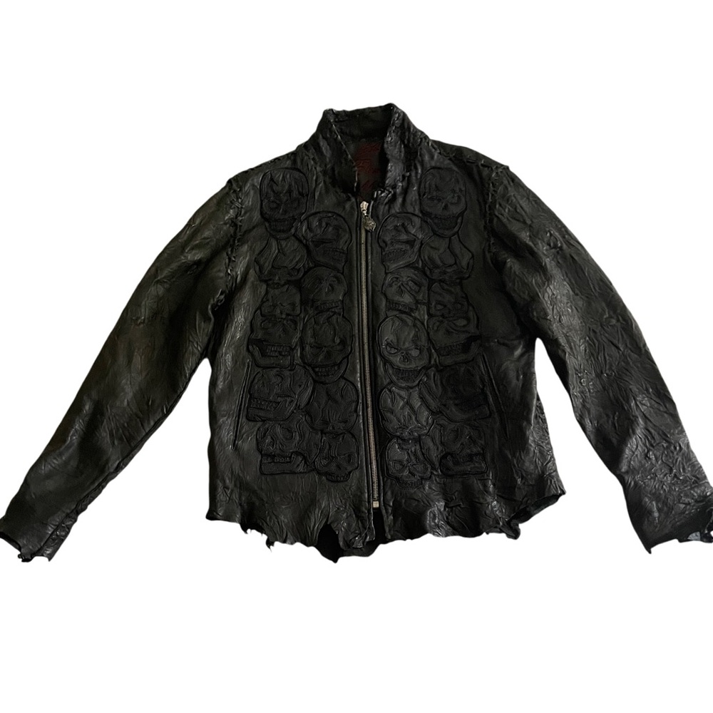 Eleven Brand Custom Rocker Skull Leather